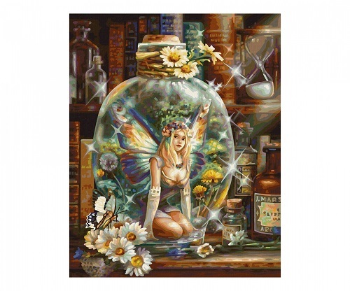 Maľovanie podľa čísel Motýlia víla (40x50 cm) Schipper