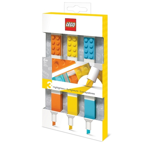 Kniha LEGO Stationery LEGO Zvýrazňovače, mix farieb 3 ks