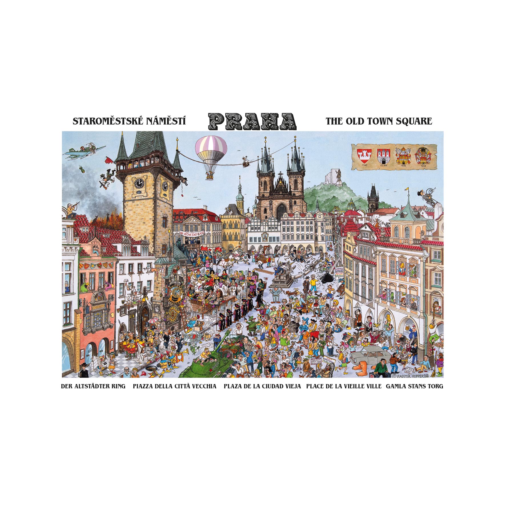 Puzzle Staromestské námestie 1000 Dino