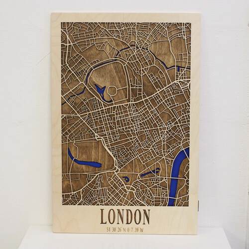 Interess 3D mapa mesta Londýn (20 x 30 cm)