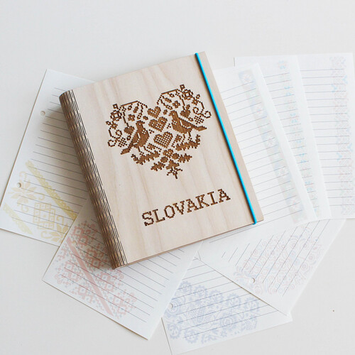 Kniha Interess Drevený zápisnik Slovakia