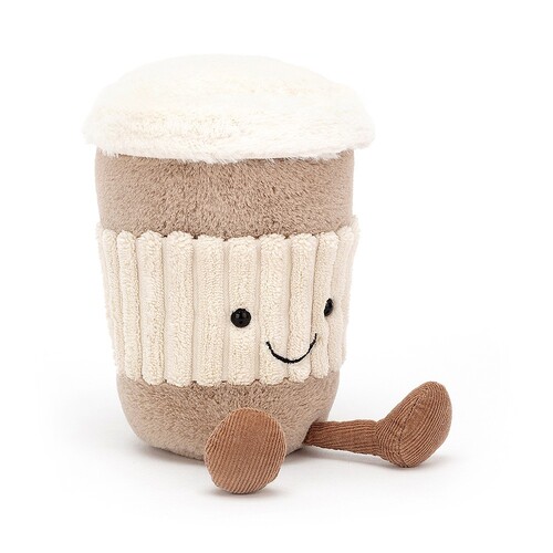 Amuseable Káva so sebou plyšová hračka JELLYCAT