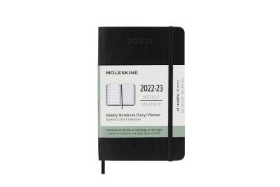 Diár MOLESKINE 18m 2022-2023 týždenný mäkký čierny S