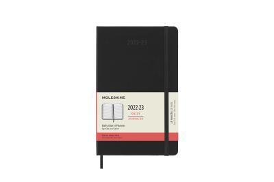 Diár MOLESKINE 18m 2022-2023 denný tvrdý čierny L