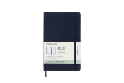 Diár MOLESKINE 18m 2022-2023 týždenný tvrdý modrý L