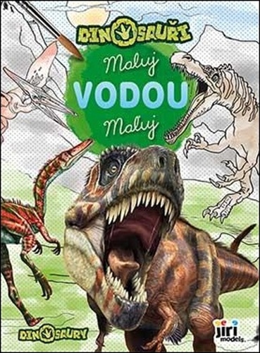 Kniha Maluj vodou Dinosauři