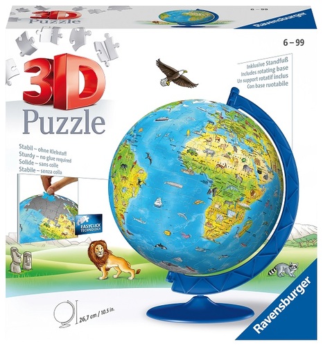 Ravensburger 3D Puzzle-Ball Detský glóbus (anglický) 180 Ravensburger