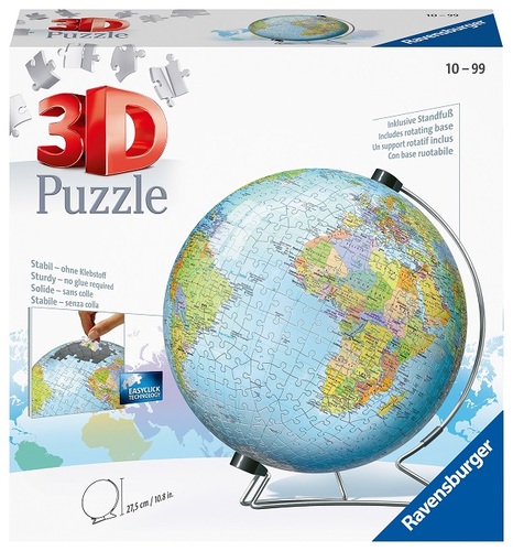 3D Puzzle-Ball Glóbus (anglický) 540 Ravensburger