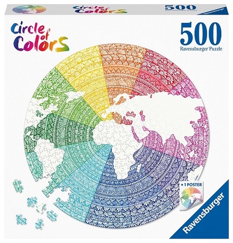Kruhové puzzle Mandala 500 Ravensburger