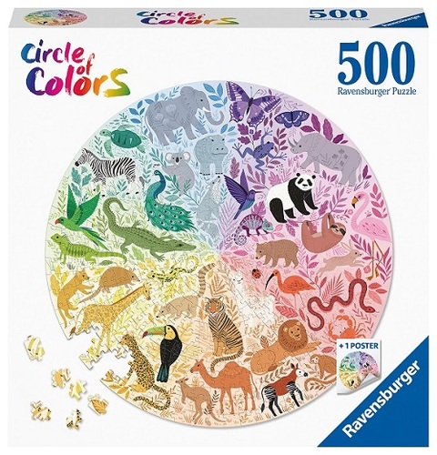 Kruhové puzzle Zvieratá 500 Ravensburger