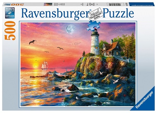Puzzle Maják na útese 500 Ravensburger
