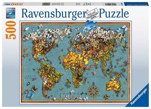 Puzzle Motýlí svet 500 Ravensburger