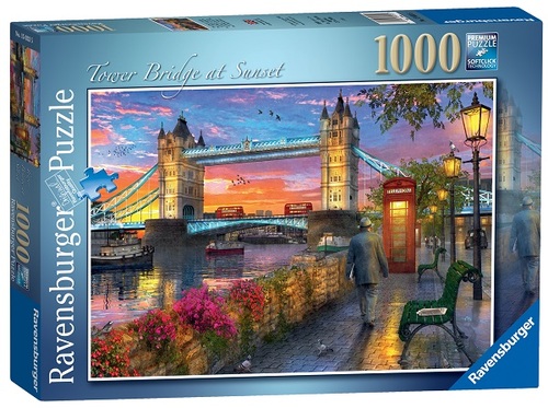 Puzzle Západ slnka pri Tower Bridge 1000 Ravensburger