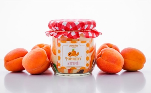 Unisex ponožky Darčekové balenie ponožiek Marhuľový kompót Paradoo (veľkosť: 36-40)