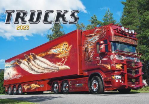 Nástenný kalendár Trucks 2023