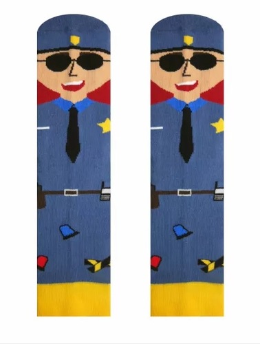 HestySocks Unisex ponožky Policajti HestySocks (veľkosť: 35-38)