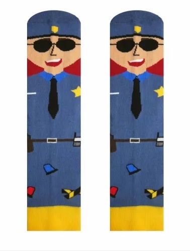 HestySocks Unisex ponožky Policajti HestySocks (veľkosť: 39-42)