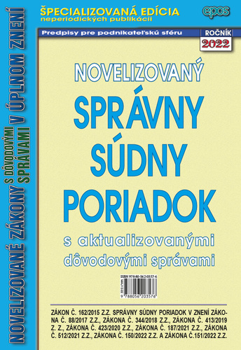 Novelizovaný správny súdny poriadok 12/2022