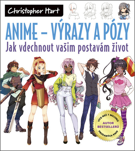 Kniha Anime - Výrazy a pózy