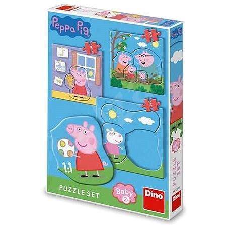 Puzzle set Peppa Pig: Rodina 3-5 Dino
