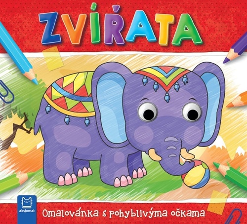 Omalovánka s pohyblivýma očkama: Zvířata