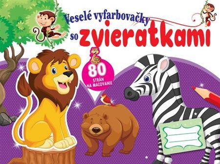 Kniha Veselé vyfarbovačky so zvieratkami - Skicár
