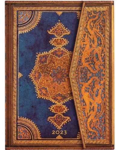 Diár Paperblanks 2023 Safavid Indigo Midi HOR