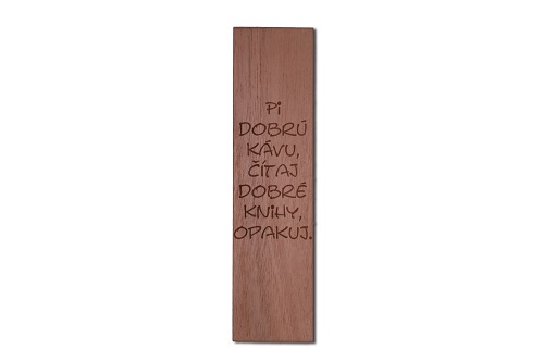Drevená záložka Text 3 025