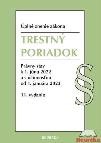 Trestný poriadok Úzz, 11. vydanie, 2022