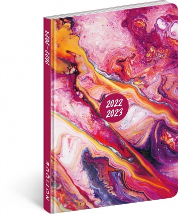 18mesačný diár Petito – Marble 2022/2023, 11 × 17 cm