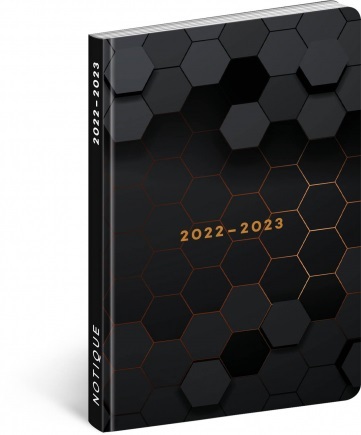 18mesačný diár Petito – Polygon 2022/2023, 11 × 17 cm