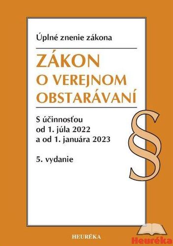 Zákon o verejnom obstarávaní Úzz, 5. vydanie, 6/2022