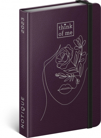Týždenný diár Emócie – Think of me 2023, 11 × 16 cm