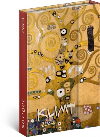 Týždenný magnetický diár Gustav Klimt 2023, 11 × 16 cm