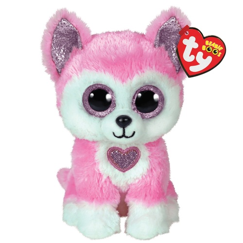TY - HUNK ružový pes husky, 15 cm