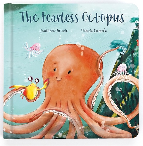 Kniha The Fearless Octopus kniha ENG plyšová hračka JELLYCAT - Charlotte Christie,Marcela Calderón