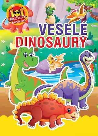 Kniha 101 aktivity s nálepkami - Veselé dinosaury