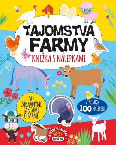 Kniha Tajomstvá farmy – knižka s nálepkami – viac ako 100 nálepiek!