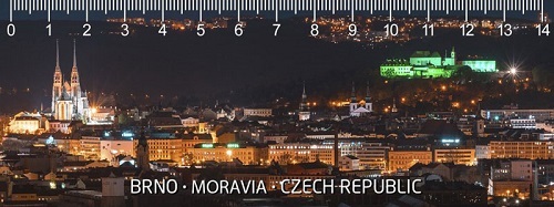 Mapcards.net, s.r.o. 3D pravítko BRNO-MORAVIA-CZECH REPUBLIC DEEP