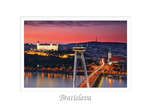 tvorme s.r.o. Pohľadnica A6 Bratislava XLV (Červené dominanty)