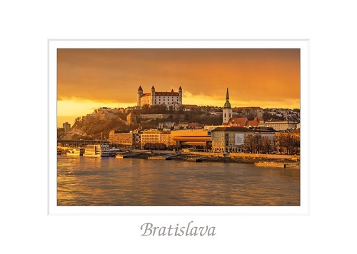 tvorme s.r.o. Pohľadnica A6 Bratislava XLVI (Zlatý podvečer)