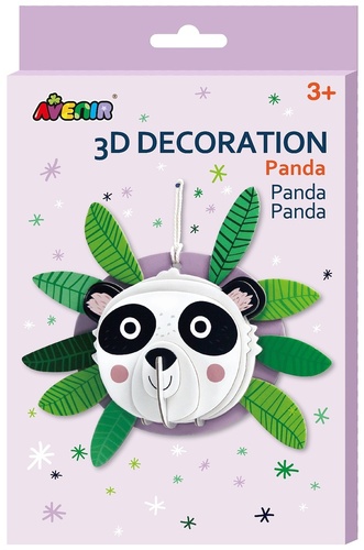 3D dekorácie na stenu Panda