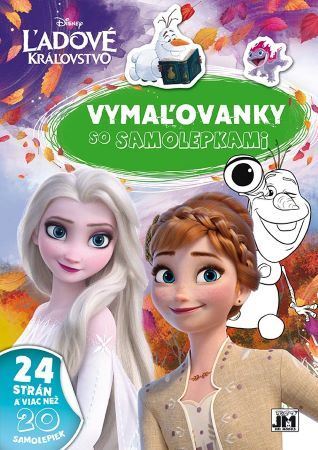 Vymaľovanky so samolepkami - Ľadové kráľovstvo (A4)