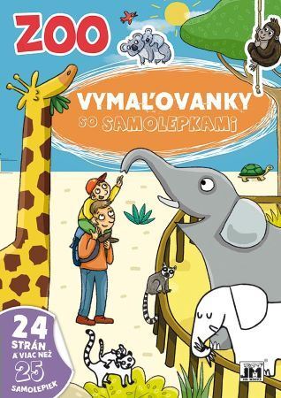 Vymaľovanky so samolepkami - ZOO (A4)