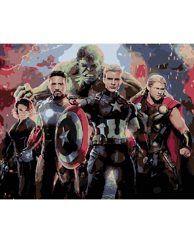 ZUTY Maľovanie podľa čísel Avengers: Endgame 40x50cm Zuty