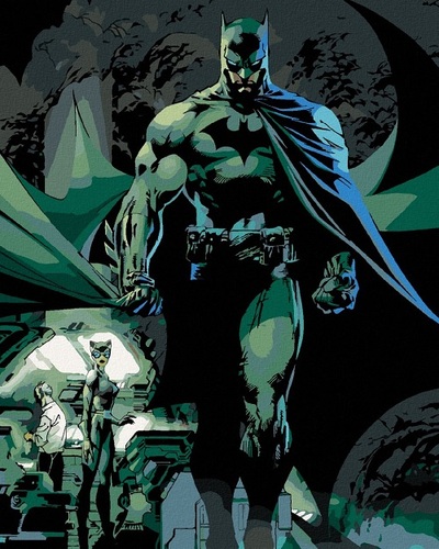 Kniha ZUTY Maľovanie podľa čísel Batman v laboratóriu 40x50cm Zuty