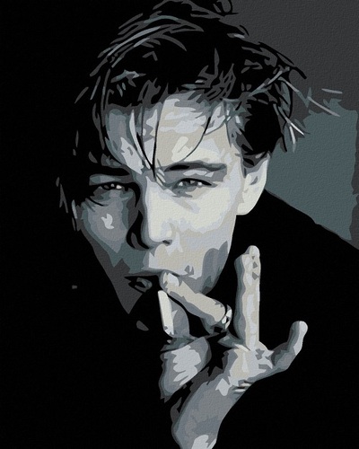 ZUTY Maľovanie podľa čísel Leonardo Dicaprio s cigaretou 40x50cm Zuty
