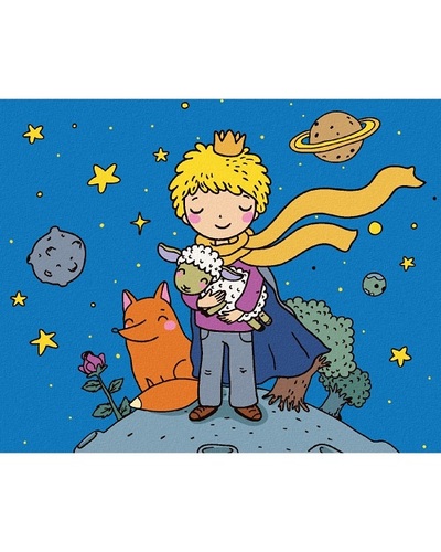 Maľovanie podľa čísel Malý Princ: Ovečka 40x50cm Zuty