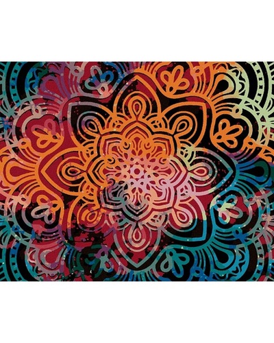 Maľovanie podľa čísel Žiarivá mandala 40x50cm Zuty