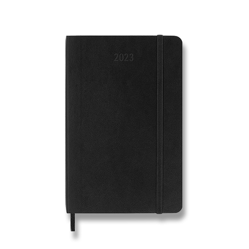 Diár MOLESKINE 2023 denný mäkký čierny S